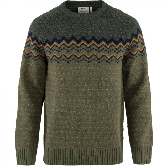 Fjellreven  ÖVik Knit Sweater M Herre, 625-662 Laurel Green-Deep Forest, L