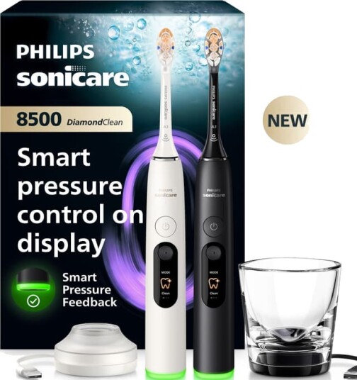 Philips Sonicare DiamondClean 8500 elektrisk tannbørste duo HX8596/21