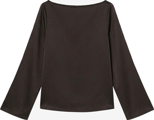 Vero Moda Bluse Vmmiro Ls Boat Neck Top Wvn Brun