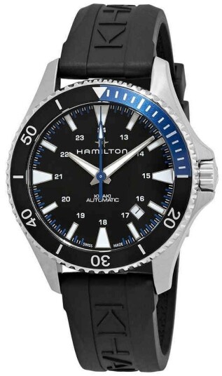 Hamilton Herreklokke H82315331 Khaki Sort/Gummi Ø40 mm