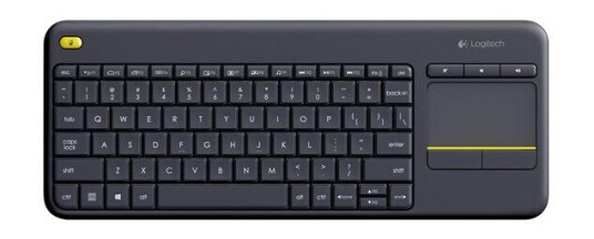 Logitech K400 Plus Trådløs Mini Tastatur med Touchpad - QWERTY US International - Svart
