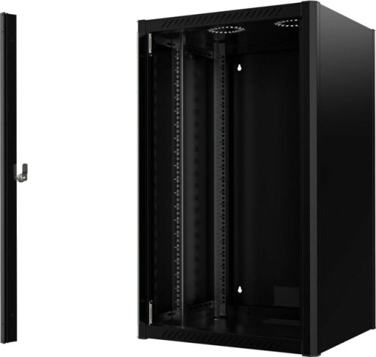 Lanview By Logon Rack Skap 60 X 56 Veggmonterbar Svart Ral 9005 20U 19" Lanview By Logon Rack Skap 60 X 56 Veggmonterbar Svart Ral 9005 20U 19"
