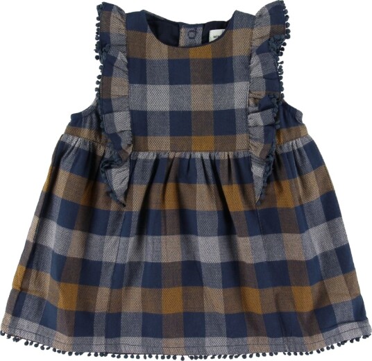 Mini A Ture Kjole April Black Iris Blue Mini A Ture 1 år 80 Kjole Blå