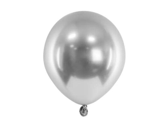 Ballonger Sølv Glossy Pk/50 12cm
