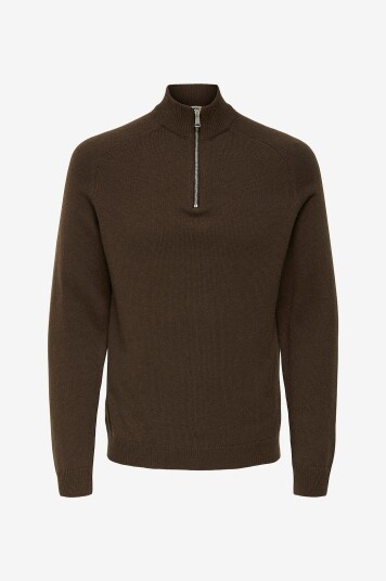 Only & Sons Genser onsEdward Reg 7 Wool Half Zip Knit Natur Only & Sons Genser onsEdward Reg 7 Wool Half Zip Knit Natur