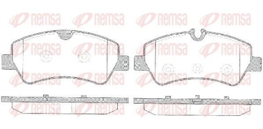 Bremseklosser REMSA 1521.00 Bremseklosser REMSA 1521.00