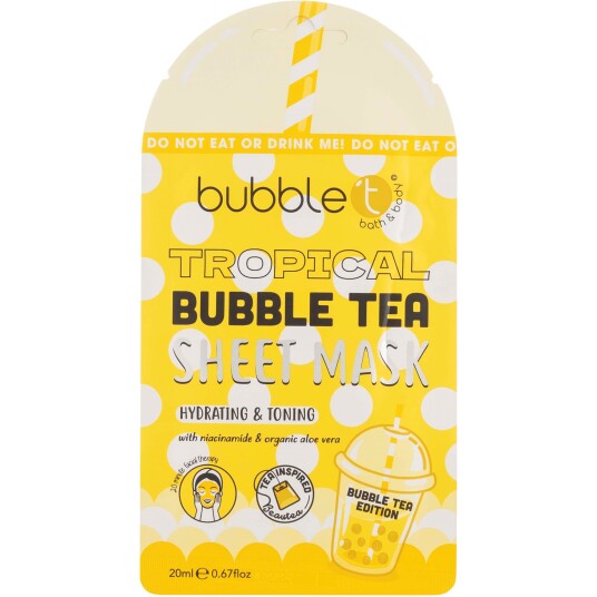 BubbleT Bubble Tea Sheet Mask Tropical