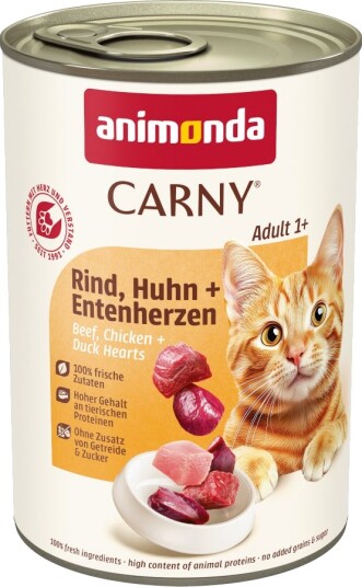 Animonda Carny Våtfôr Adult & And Kylling Okse 12 X 400 G