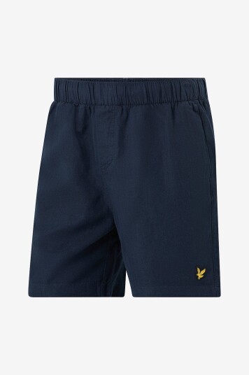 Lyle & Scott Shorts i lin Linen Deck Blå
