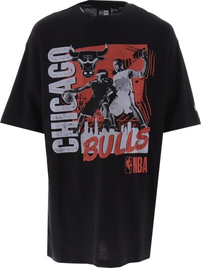New Era T skjorte   NBA spillergrafikk   Chicago BullSvart   New Era   Medium   T skjorte