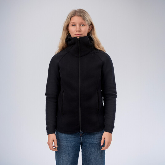 Janus Airwool Merino 280 Hood Jkt W Black XL