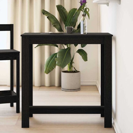 Barbord i svart eik 102x50x103,5 cm i trefiber
