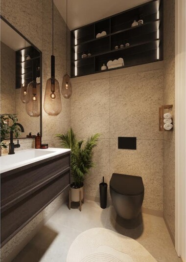 Baderomspanel Fibo 4250 M6080 Pebble Granite