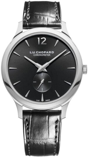 Chopard Herreklokke 161948 1001 L.U.C Sort/Lær Ø40 mm