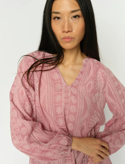 MOS MOSH Mmgata Allo Blouse Pink M MOS MOSH Mmgata Allo Blouse Pink M