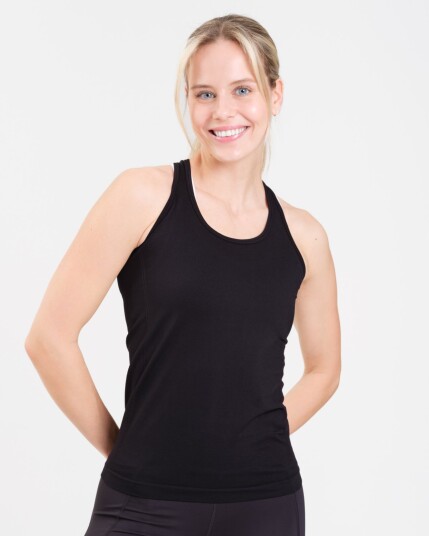 LEVITY Essential Seamless Tank Top Black Beauty XL