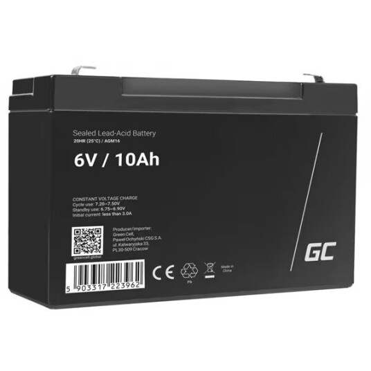 Green Cell AGM 6V 10Ah Green Cell AGM 6V 10Ah