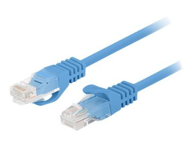 Lanberg Koblingskabel Rj-45 Hann Til Rj-45 Hann 50 Cm 5.4 Mm Utp Cat 6 Uten Hindringer Formstøpt Flertrådet Rund Blå Ral 5012 En Pakke 10