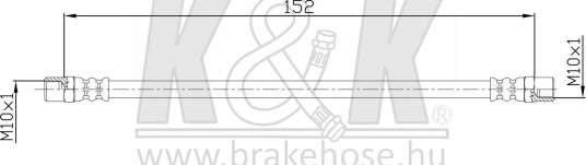 Bremseslange K&K FT1681