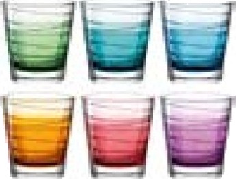 Leonardo Vario Struttura Assorterte Farger Glass 6 Stykker Rund Klar Vario Struttura