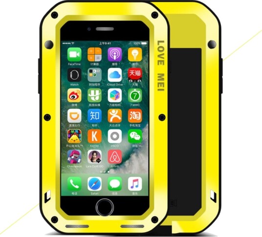 Love Mei Rugged (iPhone SE3/SE2/8/7) Gul Love Mei Rugged (iPhone SE3/SE2/8/7) Gul