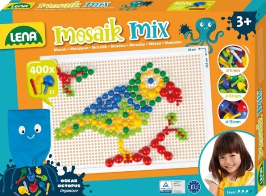 Lena Mosaic Perlesæt Farve 400 Stk. Mix