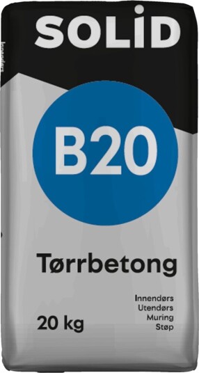 Solid Tørrmørtel B20 20kg