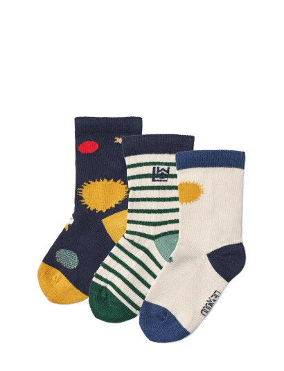 Liewood Silas Socks 3-Pack - Multi/patterned - 17/18 Liewood Silas Socks 3-Pack - Multi/patterned - 17/18