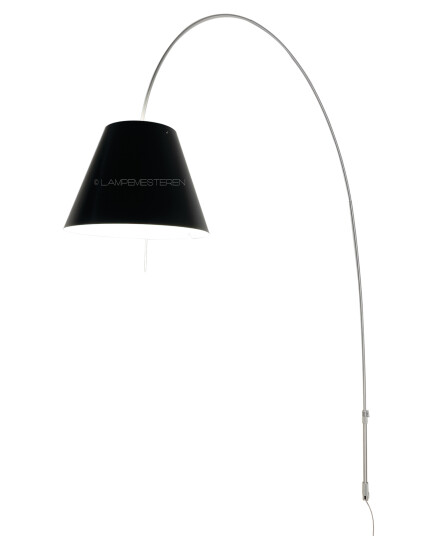 Luceplan - Lady Costanza Vegglampe m/Dimmer Svart/Alu
