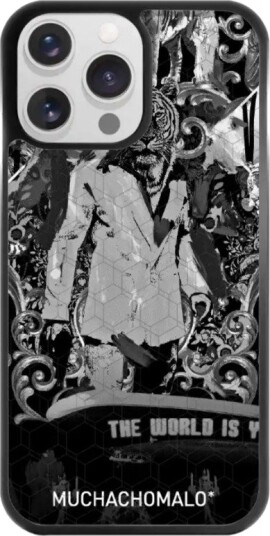 Phonecases3D iPhone 14 Pro Muchacho Malo 3D mobildeksel, svart