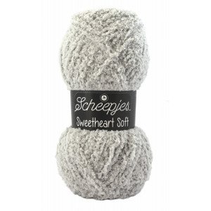 Scheepjes Sweetheart Soft Garn Unicolor 2 Lysegrå