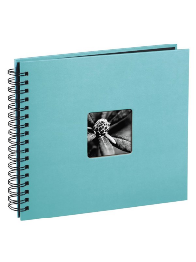Hama "Fine Art" Spiral Album 36 x 32 cm 50 Black Pages turquoise