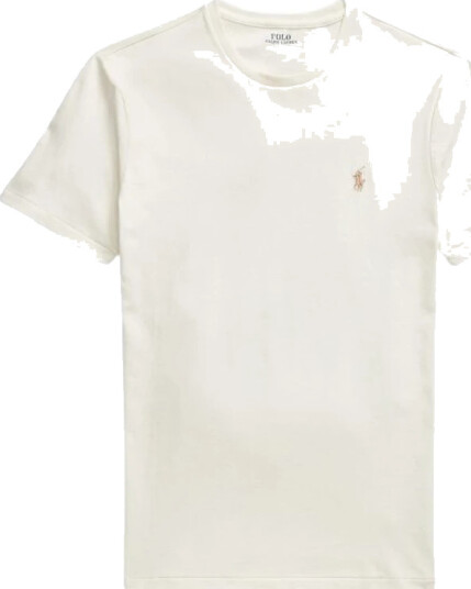 Polo Ralph Lauren Custom Slim Fit Jersey Crewneck T-Shirt - Cream - XL