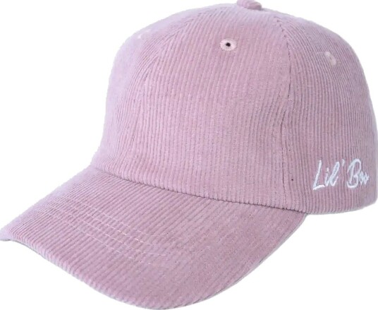 Lil" Boo Corduroy Dad Cap - DUSTY PINK - 7-14Y