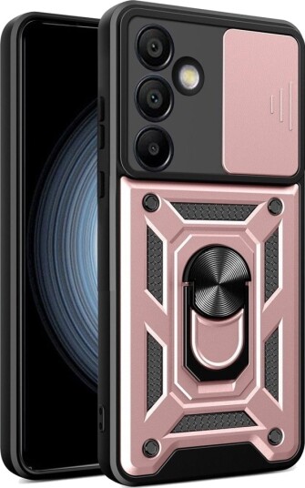 Hurtel Hybrid Armor Camshield Med Stativ Og Kameradeksel Til Samsung Galaxy A26 - Rosa
