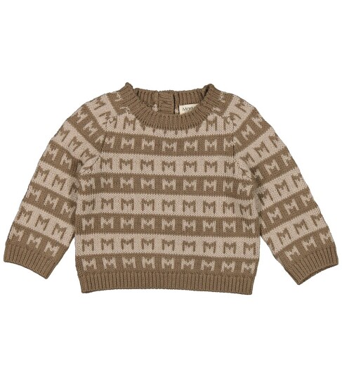 MarMar Heavy Knit Pattern Terre Stripe Talmi B Strikk Bluse 2 år/92