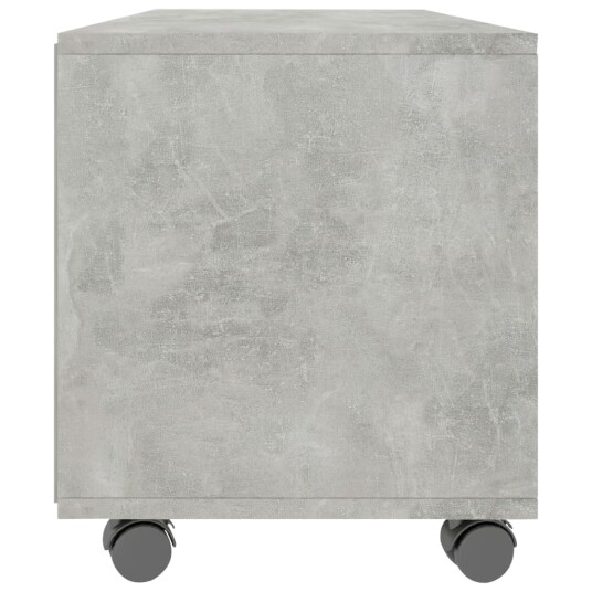 vidaXL TV-benk med hjul betonggrå 90x35x35 cm sponplate vidaXL TV-benk med hjul betonggrå 90x35x35 cm sponplate