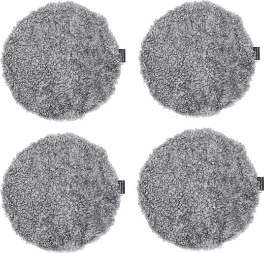 Skinnwille Sittepute rund Curly 4 pakning Grå Skinnwille Sittepute rund Curly 4 pakning Grå