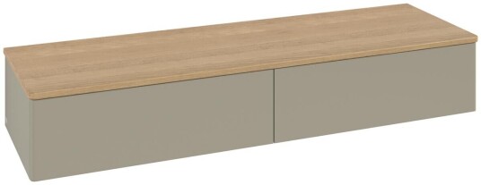 Villeroy & Boch Villeroy & Boch Antao Sideskap 160x50x26,8 cm u/lys Steingrå Matt/Eik Villeroy & Boch Villeroy & Boch Antao Sideskap 160x50x26,8 cm u/lys Steingrå Matt/Eik
