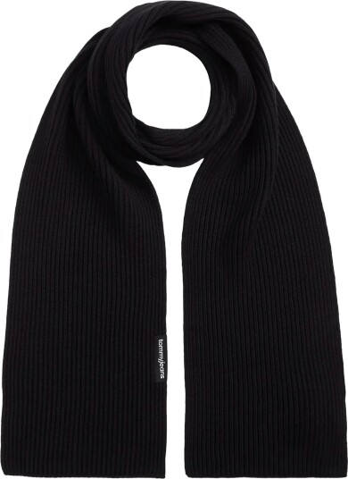 Tommy Hilfiger Tjm Linear Logo Scarf Black ONE SIZE