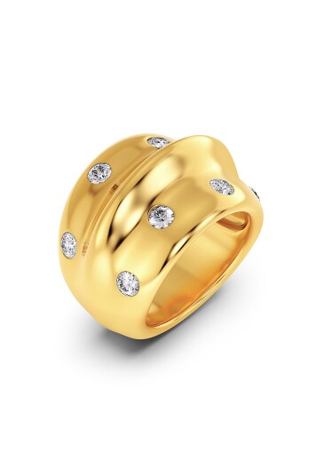 Edblad Ring Barre Maxi Gold Gull