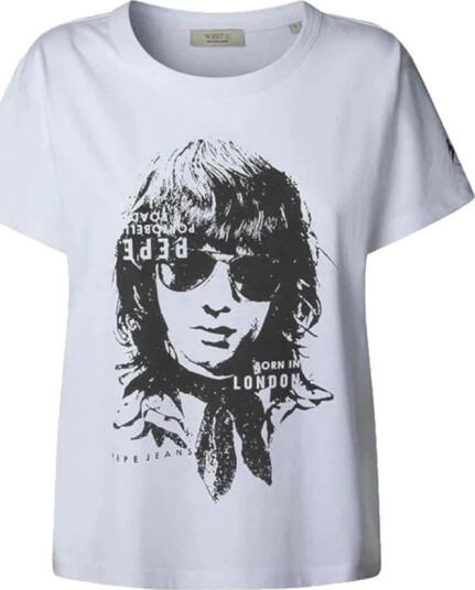 Pepe Jeans Dame Topper Hvit XS,