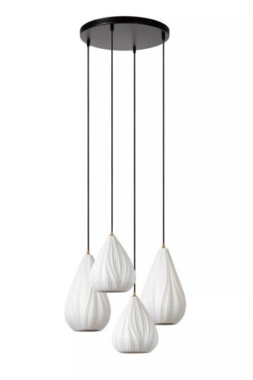 Cinzia takpendel 55,5 cm 4-lys Hvit