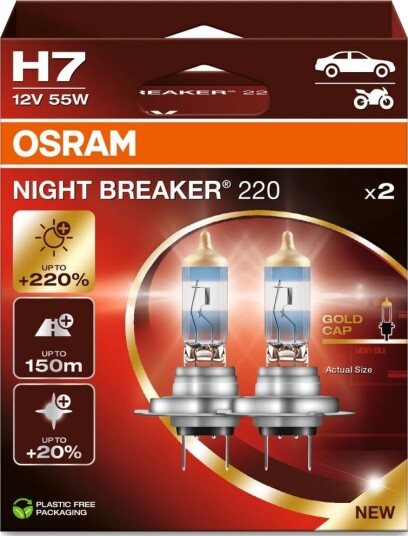 Halogenpære Osram Night Breaker 220 H7 55W