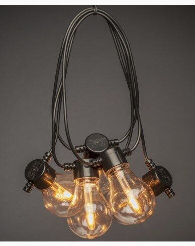 Konstsmide Lyslenke 10 amber utskiftbare LEDpærer 24V/IP44. 2391-800 1710043-01-0 1710044-01-0