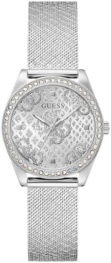 Guess Dameklokke GW0748L1 Boa Sølvfarget/Stål Ø32 mm