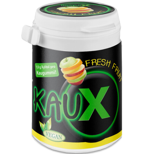 Naturlig Xylitol Tyggegummi KAUX Fresh frukt 40 pcs. 60 g Naturlig Xylitol Tyggegummi KAUX Fresh frukt 40 pcs. 60 g
