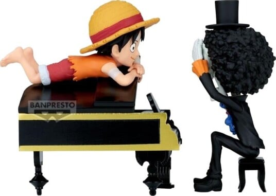 One Piece Figur 8 Cm Luffy & Brook Log Stories
