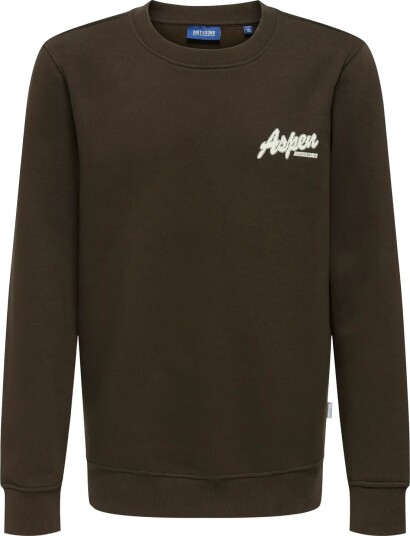 ONLY & SONS Osjconnor Snow Life Ls Reg Crew Swt Brown 110 116