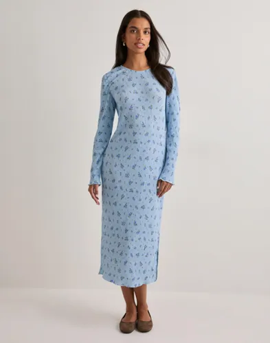 Pieces Pcflora Ls Midi Dress Jrs Noos Bc